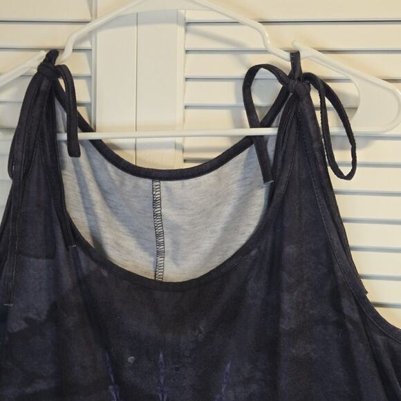 Candy Skull Muted Tie Dye 2XL PLUS Maxi Sun Dress Flowers PUNK HIPPIE GRUNGE - Picture 4 of 7